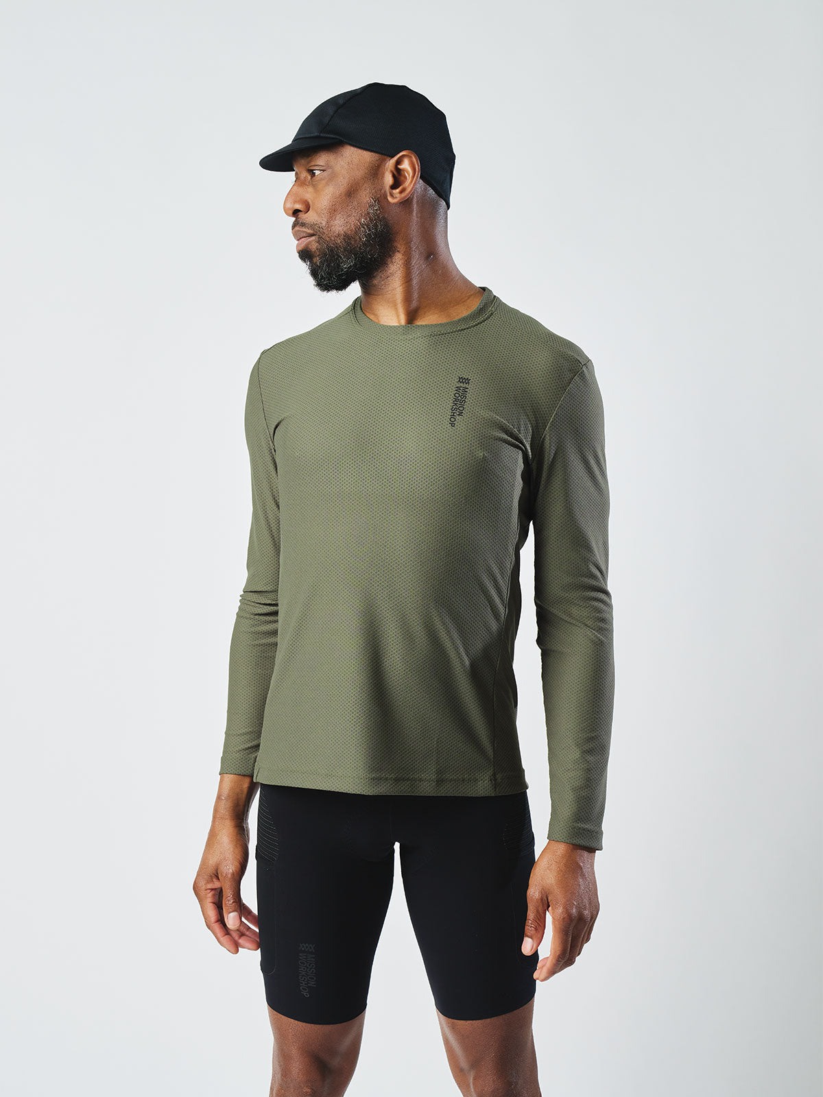 Mission Pro Tech Tee : LS Heren by Mission Workshop - Weerbestendige tassen & technische kleding - San Francisco & Los Angeles - Gemaakt om te verdragen - Voor altijd gegarandeerd